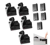Child Safety Drawer Locks - Cabinet Latch Set for Protection | ABS Adhesive Secure Mechanism, Hidden Installation Design for Kitchen Bedroom Storage Units