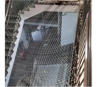 Child Safety Net for Balcony and Stair Railing - 4mm x 8cm Nylon Fall Protection Net with Tying Ropes(0.8x2.5m(2.62'x8.2'))