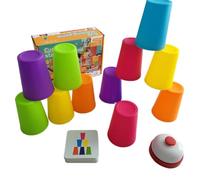 Child Stacking Blocks - Montesori Educational Game, Color Sorting Cups, Skill Building Activity Set | Preschool Development Toys, Cognitive Learning Challenge, Interactive Dexterity Training Kit