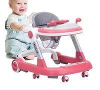 Child Walker with Wheels, Activity Foldable Push Rollator, 18.50 Inches Feeding Tray & Lightweight Construction, Design Learning Aid for Boys Girls, Adjustable Walking Assistants