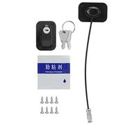 Child Window Restrictor Casement High Security Anti Theft Metal Lock Cylinder Child Window Security Lock for Home School Black Stainless Steel Christmas Gifts