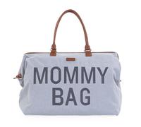 CHILDHOME MAKES MY LITTLE WORLD COMPLETE Borsa per pannolini, Maternità, Borsa da viaggio, Grande Contenenza, Passatoia per pannolini, Tracolla regolabile, Scomparto, Tasca Isoterma, Jersey Grigio