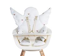 Childhome, Cuscino riduttore universale compatibile con sedia alta, lettino, sedile auto, passeggino, aperture per passare, imbracatura di sicurezza, 100% cotone, gold heart