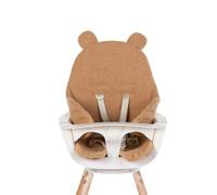 ChiLDHOME - Cuscino riduttore universale compatibile con sedia alta, sdraio, seggiolino auto, passeggino, aperture per passaggio imbracatura di sicurezza, morbido, Teddy beige