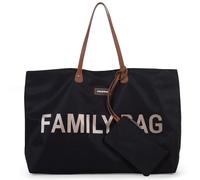CHILDHOME, Family Bag, borsa per il cambio, borsa fasciatoio borsa da viaggio/weekend, grande capacità, custodia staccabile inclusa, nero/oro