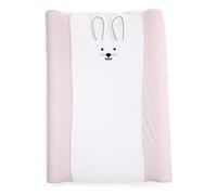 Childhome - Fodera per materassino fasciatoio, motivo coniglietti, 70 x 50 cm, colore: Rosa