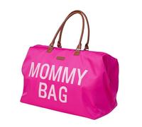 CHILDHOME, Mommy Bag, Borsa per la mamma e il Cambio, Maternità, Viaggio, Grande capacità, Fasciatoio, Tracolla regolabile,Compartimenti,Tasca isolata,Passaggio valigia, Pop Pink