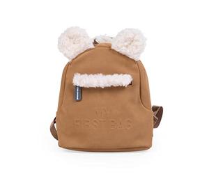 Childhome My First Bag Zaino per Bambini, Adeguado per Scuola, Asilo Nido, con Due Scomparti, Spazio per Pranzo e Bottiglia d'Acqua, Fibbia di Sicurezza Rimovibile, Idrorepellente, Pelle Scamosciata