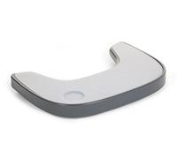 CHILDHOME, Ripiano per Seggiolone Evolu 2, Regolabile in Profondità, Facile da Installare, con Tappetino in Silicone, Antiscivolo, Facile da Pulire, Colore Carbone