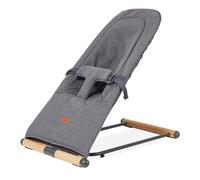 CHILDHOME, Sdraietta per Bambini Pieghevole, 3 Posizioni con 1 Pulsante, Oekotex, Ultra Compatto, Cintura di Sicurezza a 3 Punti, Fino a 15kg, Copertura per Trasporto Inclusa, Evolux, Antracite