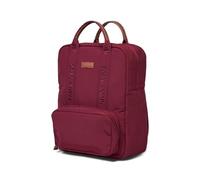 CHILDHOME, Zaino fasciatoio Family Bag Club, Grande capacità, Multifunzionale, Fasciatoio incluso, 11 scomparti, Tasche isolate, Passaggio per trolley, Gancio per passeggino, 20,5L, Bordeaux