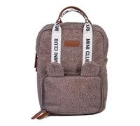 Childhome, zaino per bambini, zaino per bambini, borsa termica, scomparto per pranzo, resistente, in cotone, 7 l, mini club urban, Teddy marrone