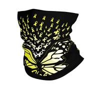 Childhood Cancer Awareness3 Decorazione Facciale Protezione UV Protezione del Viso Durevole Sciarpa A Tubo per Escursionismo Adulto Estivo 26X30CM