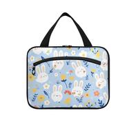 Childish Fun Cartoon Animals Bunny appeso mens borsa da viaggio con gancio, designer borsa essenziale per articoli da toeletta per articoli da toeletta essenziali da viaggio per le donne vacanza bolso