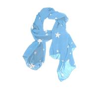Childish Star Blue Fascia lunga carino capo avvolgere per le donne per la sciarpa di Natale bufandas para mujer para frio