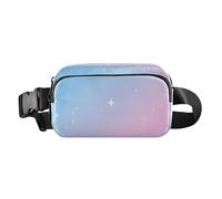 Childish Star Gradient Trendy Crossbody Bag Marsupio per donne uomini adolescenti Resistente all'acqua Sling Chest Bag con tracolla regolabile per ciclismo, escursionismo, palestra