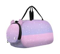 Childish Star Peach Purple Duffel Borse da palestra con scomparto per scarpe multifunzionale bagaglio a mano per viaggi, sport, borsone, weekender bolsa para hombre, Stella infantile pesca viola
