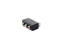 CHILDMORY RGB SCART maschio 3 RCA Femmina A/V Adattatore convertitore per PS4 TV DVD VCR