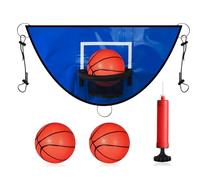 Children Basketball Hoop Set, Kids Trampoline Basketball Ring with Sunproof Backboard for Boys, Girls, Youth, Backyard, Bedroom, Garden, Sports Play, Party Fun, Home