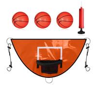 Children Basketball Hoop Set, Kids Trampoline Basketball Ring with Sunproof Backboard for Boys, Girls, Youth, Backyard, Bedroom, Garden, Sports Play, Party Fun, Home