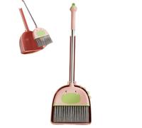 Children Broom Dustpan Combo Set, 7.28x5.12x22.05 inches Adorable Educational Plaything Learn Cleaning Set Kids, Fun Household Activity for Home, Kindergarten, and Playtime