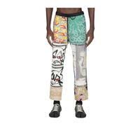 Children Of The Discordance - Pantaloni Patchwork Bandana - -Trousers -Uomo -Verde -M
