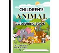 Children’s Colouring Book: Animal friends