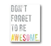 Children' s Wall Art Print, Don' t forget to be Awesome, kid' S Room Decor, Gender Neutral nursery, Inspirational, Motivational, camera dei ragazzi, Classroom, Typography, Word Art, quote, Playroom