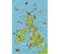 Children’s Wall Map of the United Kingdom and Ireland [Lingua Inglese]: Ideal way for kids to improve their UK knowledge