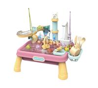 Children Sand Water Table, Outdoor Toys Water Play Table, ABS Material, Fun Sensory Development, Interaction Game for Classrooms, Preschool, Outside Family Gathering, Park, 47x32x30.5cm