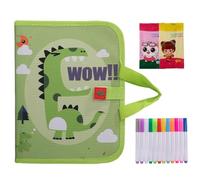 Children Scribble Book, Erasable Drawing Pad Set, Fun Reusable Painting Board, Portable Learning Art Book for Kids Boys Girls Birthday Classroom Home Preschool Travel Restaurant Park