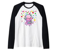 Children Spotty in Need Kids Dots Marine Animals Jellyfish Maglia con Maniche Raglan