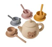 Children Tea Set, Silicone Teapot And Cups Toy, Educational Pretend Play Kit, Motor Skills Learning Tool, Safe And Soft Design, For Girls Boys Age 3-6, 10.63x4.72x3.94 Inches