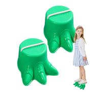 Children Walking Stilts Toy - 2pcs Balancing Dinosaur Foot Game | Classic picnic game & balancing activity for kids | Great for school competitions, parks & outdoor play