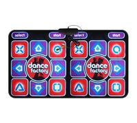 Children's Adult Dance Mat TV Computer User Electronic Music 100 in 60 Sensory Games Plug and Play with Remote (AV Available Converter) Baby Tappeto Ragazza (Blue One Size)