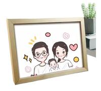 Childrens Art Frames - Wooden Frames for Crafts, Kids Accessories | Kids Artwork Display Frame, Photo Frame with Mount for or Stand Display Pictures, Art Projects Wood, Stand Display Pictures