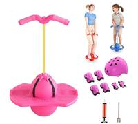 Children's Balance Jumping Ball, Non-Slip Bouncing Ball with Handle and Pump, Safe Hopper Toy for Kids Ages 5+, Boys Girls and Adults Fitness Coordination Balance Training (A4)