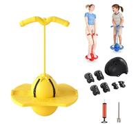 Children's Balance Jumping Ball, Non-Slip Bouncing Ball with Handle and Pump, Safe Hopper Toy for Kids Ages 5+, Boys Girls and Adults Fitness Coordination Balance Training (A1)