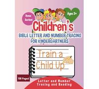 Children's Bible Letter and Number Tracing for Kindergartners