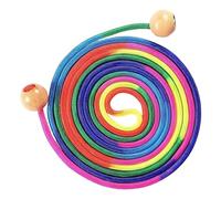 Childrens Che Salta La Corda - Salta Corda Bambini | Rimbalzare Per Bambini | Rainbow Corta Di Salto All'aperto Con Manico In Legno | Fun Multiplayer Team Game | Giocattolo Per Salto Regolabile Per Le