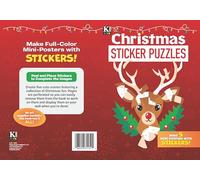 Children's Christmas Sticker Puzzles Activities Book