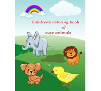 Children's coloring book of cute animals