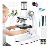 Children's Compound Microscopio, Microscopio Kit with Prepared Slides, Educational Microscope Set, STEM Microscope for Kids, 100X-1200X Kids Microscope, Microscopio Learning Kit 3,35 x 5,51 x 9,84