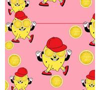 CHILDREN'S CUTE LEMON NOTEBOOK:: 3 lines / 66 pages. Size 8.5 x 8.5 inches: For learning to write letters and numbers.