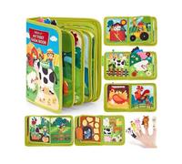 Children's Farm Animal Early Education Learning Board Fruit Tree Story Book Felt Busy Board