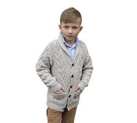 Childrens Merino Wool Oatmeal Cardigan