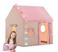 Children's Play Tent Indoor, Childrean's Tint Indorr, Castle Small House, Foldable Playhouse for Girls and Boys, Indor Pley Tant Far Childrene's Room, Role Plaiy, Reading Ande Playing