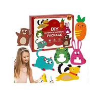 Children's Sewing Kits 6 Easy Activities for Fabric Animal Dolls Learn to Sew