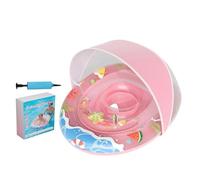Children's Swim Ring Canopy Float - Anti Tip Buoyancy Toy | Gonfiabile Water Safety Seat, Sun Shield Shade Protection Floating Support Device, Pool Beach River Lake Summer Outdoor