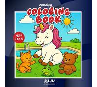 childrens to learn coloring with their loved Unicorn picturs of magical scenes: Magical scenes of unicorn coloring